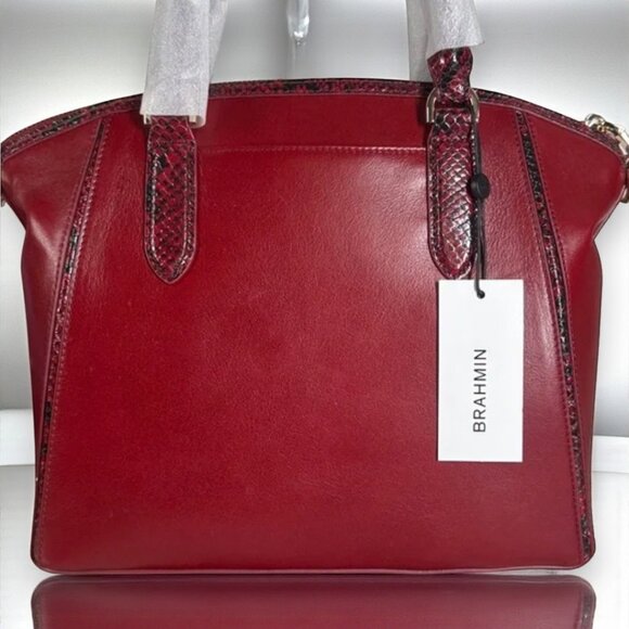 💛SOLD💛 Brahmin Duxbury Leather Satchel "Embrace Dietrich" - New - Picture 6 of 13